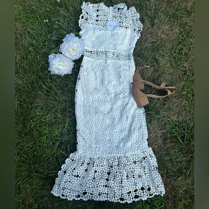 Brand new Petal and Pup white lace dress